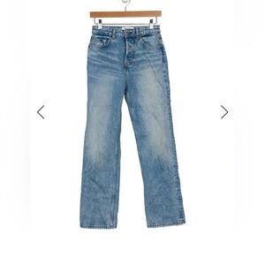 Reformation Light Blue loose straight Leg Jeans 25